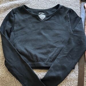Black Long Sleeve girls  Top